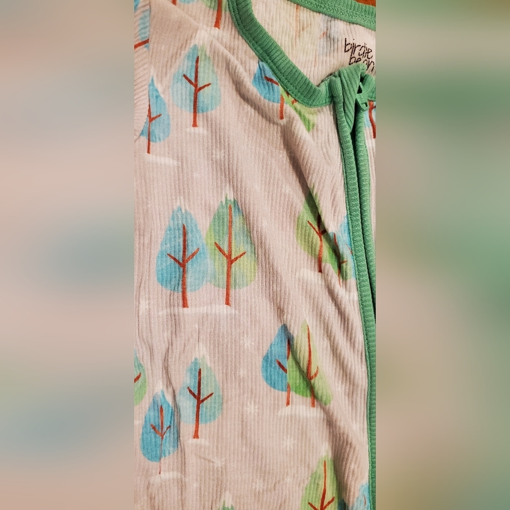 Birdie Bean Ribbed Bamboo Onesie Pajamas Size 3T - Picture 2 of 3